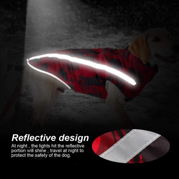 THE DOG BOX Reflective Dog Vest in Red Camouflage - Picture 3 of 13